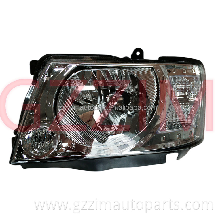 ABS Plastic Head Lamp Black & White Front Light Kit For Patrol Y61 2005